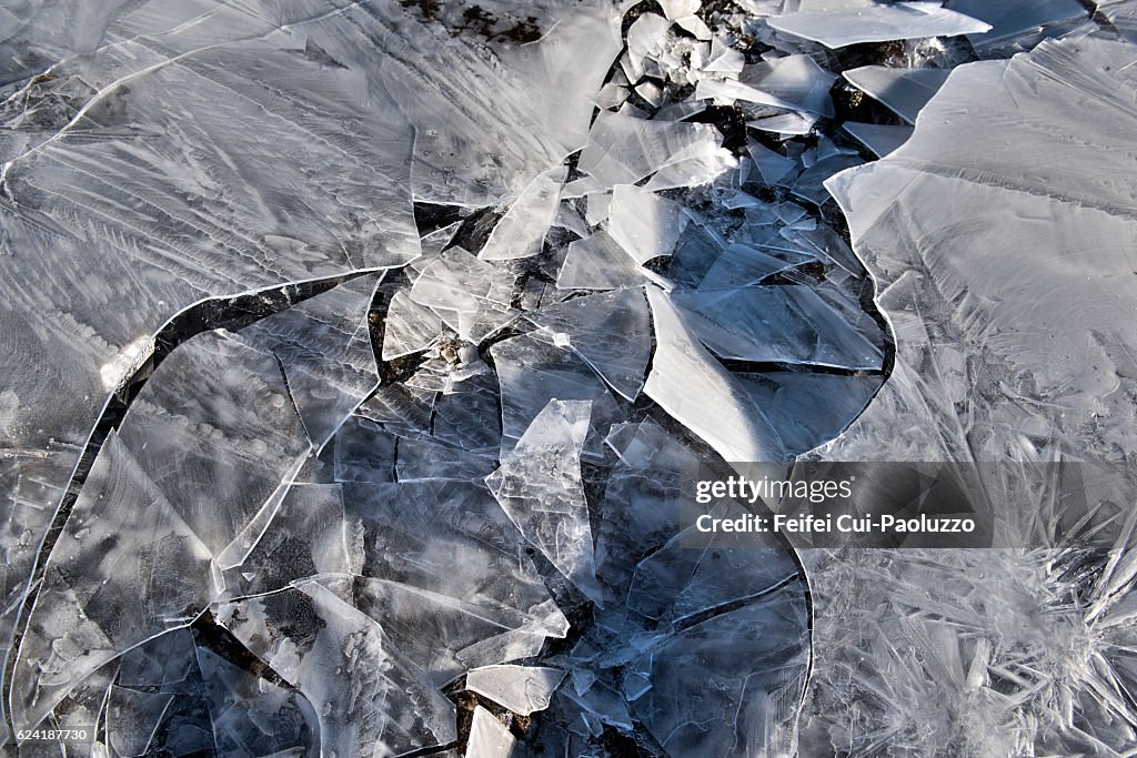 Rime ice at Reykjanes in the southwest part Iceland