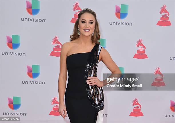 Ligia Uriarte attends the 17th Annual Latin Grammy Awards at T-Mobile Arena on November 17, 2016 in Las Vegas, Nevada.