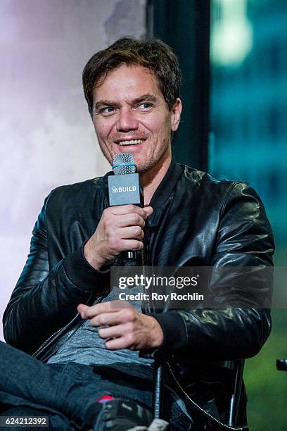 Actor Michael Shannon discusses "Nocturnal Animals" with The Build Series at AOL HQ on November 18, 2016 in New York City.