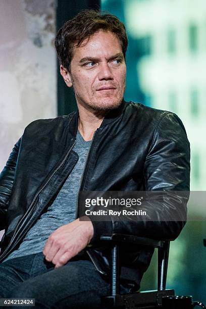 Actor Michael Shannon discusses "Nocturnal Animals" with The Build Series at AOL HQ on November 18, 2016 in New York City.