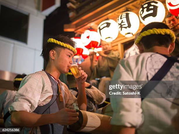 short break of parade - sawara autumn festival - saba sushi stock pictures, royalty-free photos & images