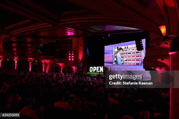 Vice President of Product at Airbnb Joe Zadeh speaks onstage during Beyond the Home: The Future of Airbnb at The Orpheum Theatre during Airbnb Open...