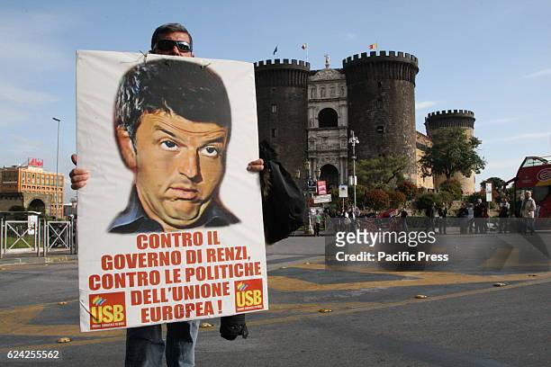 Protesters marched in Naples for the event in support of the "No to the constitutional referendum" called by social centers, the student collectives,...