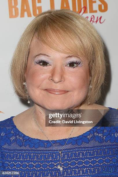 Joan Robbins arrives at the 14th Annual Lupus LA Hollywood Bag Ladies Luncheon at The Beverly Hilton Hotel on November 18, 2016 in Beverly Hills,...