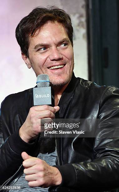 Actor Michael Shannon discusses his film "Nocturnal Animals" at the Build Series at AOL HQ on November 18, 2016 in New York City.