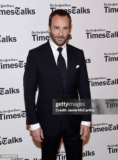 Tom Ford attends TimesTalks Featuring Tom Ford On "Nocturnal Animals" at TheTimesCenter on November 18, 2016 in New York City.