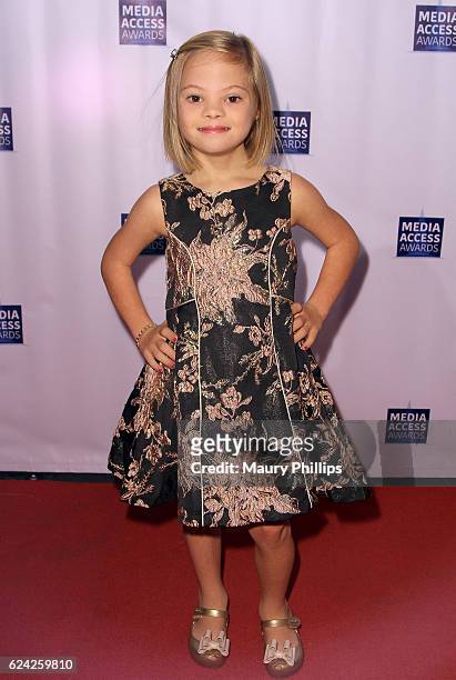 Sofia Sanchez attends the 2016 Media Access Awards at Four Seasons Hotel Los Angeles in Beverly Hills, California on November 18, 2016.