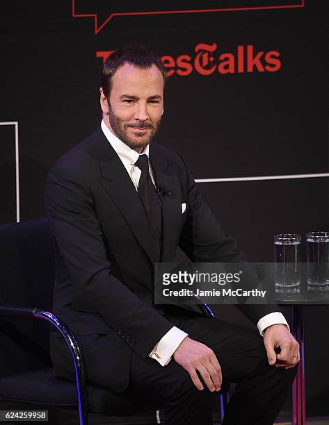 Tom Ford attends TimesTalks Featuring Tom Ford On "Nocturnal Animals" at TheTimesCenter on November 18, 2016 in New York City.