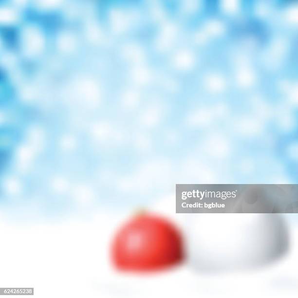 red and white christmas baubles blurred - sequins background stock illustrations