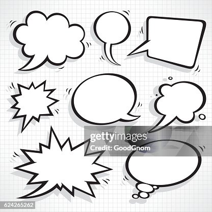 Speech bubbles set Speech bubbles set