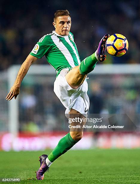 Joaquin Sanchez of Real Betis Balompie in action during the match between Real Betis Balompie vs UD Las Palmas as part of La Liga at Benito...