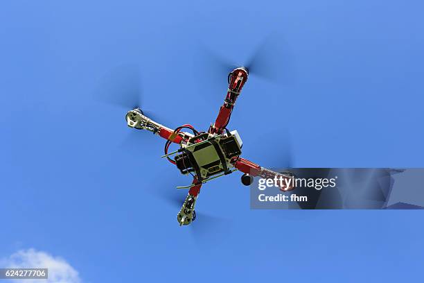 flying drone - uav unmanned aerial vehicle - remote control antenna stock pictures, royalty-free photos & images