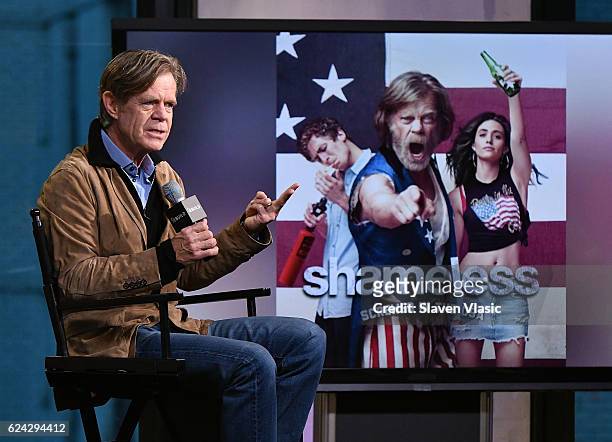 Actor William H. Macy discusses "Shameless" at AOL BUILD at AOL HQ on November 18, 2016 in New York City.