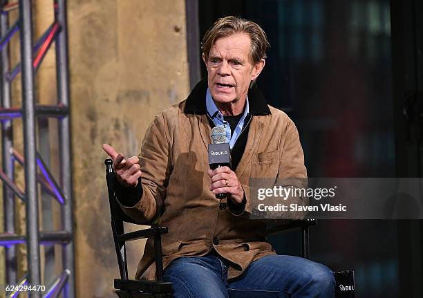 Actor William H. Macy discusses "Shameless" at AOL BUILD at AOL HQ on November 18, 2016 in New York City.