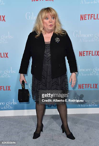 Actress Sally Struthers attends the premiere of Netflix's "Gilmore Girls: A Year In The Life" at the Regency Bruin Theatre on November 18, 2016 in...