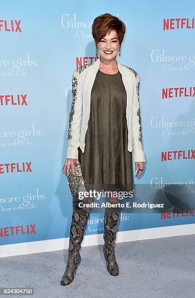 Actress Carolyn Hennesy attends the premiere of Netflix's "Gilmore Girls: A Year In The Life" at the Regency Bruin Theatre on November 18, 2016 in...