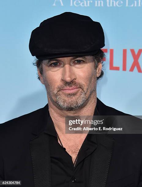 Actors Scott Patterson attends the premiere of Netflix's "Gilmore Girls: A Year In The Life" at the Regency Bruin Theatre on November 18, 2016 in Los...