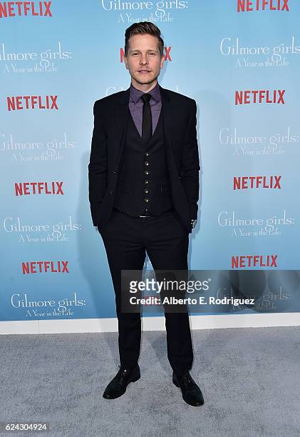 Actor Matt Czuchry attends the premiere of Netflix's "Gilmore Girls: A Year In The Life" at the Regency Bruin Theatre on November 18, 2016 in Los...