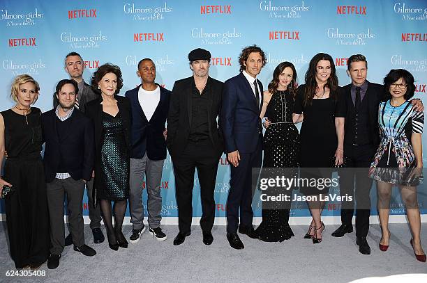 Gilmore Girls: A Year In The Life' Cast - Liza Well, Danny Strong, Sean Gunn, Kelly Bishop, Yanic Truesdale, Scott Patterson, Tanc Sade, Alexis...