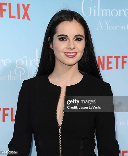 Actress Vanessa Marano attends the premiere of "Gilmore Girls: A Year in the Life" at Regency Bruin Theatre on November 18, 2016 in Los Angeles,...