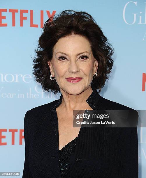 Actress Kelly Bishop attends the premiere of "Gilmore Girls: A Year in the Life" at Regency Bruin Theatre on November 18, 2016 in Los Angeles,...