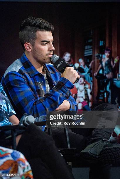 Joe Jonas of DNCE speak at The Build Series at AOL HQ on November 18, 2016 in New York City.