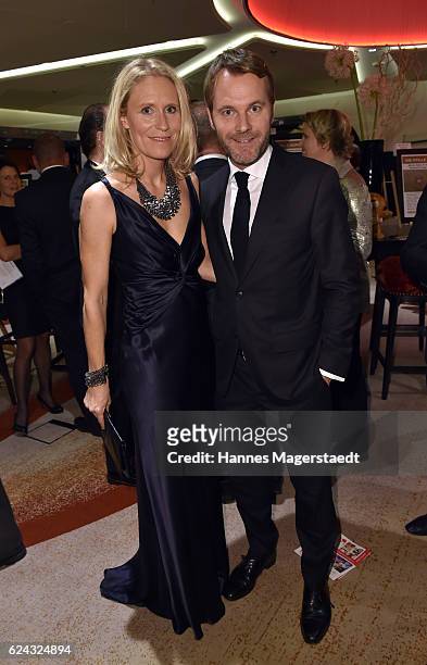 Daniel Bahr and his wife Judy Witten during the charity dinner hosted by the Leon Heart Foundation at Hotel Vier Jahreszeiten on November 18, 2016 in...
