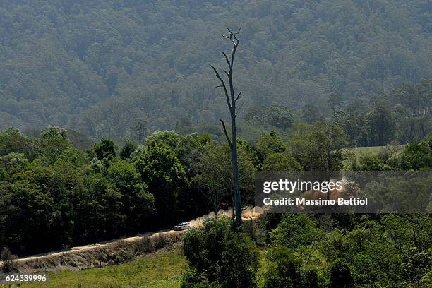 Sebastien Ogier of France and Julien Ingrassia of France compete in their Volkswagen Motorsport WRT Volkswagen Polo R WRC during Day Two of the WRC...