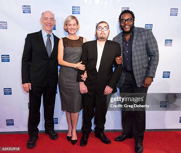 Simmons, Penelope Anne Miller, Anthony Conti and Chad Coleman arrive for the 2016 Media Access Awards at Four Seasons Hotel Los Angeles at Beverly...