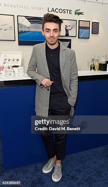 Nathan Sykes attends the Lacoste VIP Lounge at ATP World Finals 2016 on November 18, 2016 in London, England.