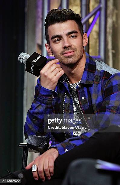 Musician Joe Jonas of "DNCE" visits AOL BUILD at AOL HQ on November 18, 2016 in New York City.