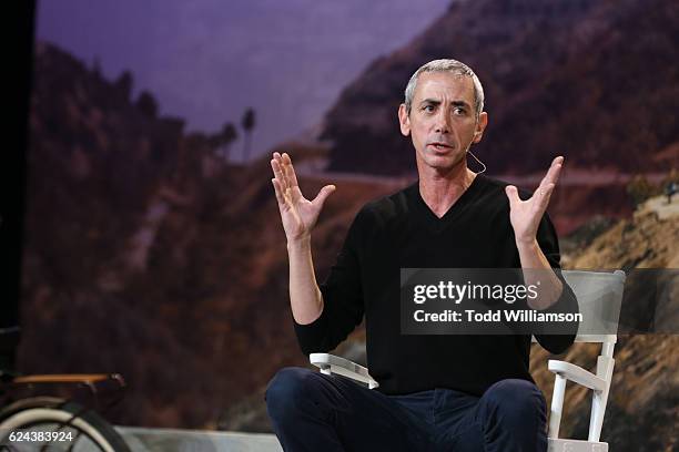 Steven Kotler, New York Times bestselling author and cofounder of the the Flow Genome Project speaks onstage during Expanding Your Mind Through...