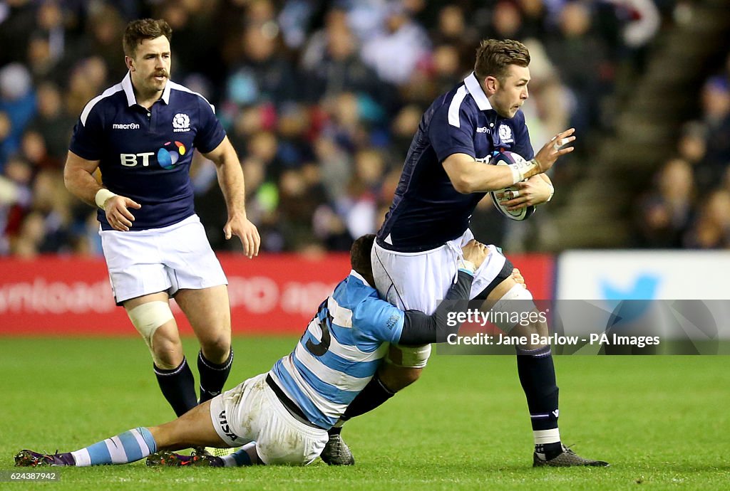 Scotland v Argentina - Autumn International - BT Murrayfield Stadium