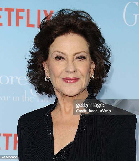 Actress Kelly Bishop attends the premiere of "Gilmore Girls: A Year in the Life" at Regency Bruin Theatre on November 18, 2016 in Los Angeles,...