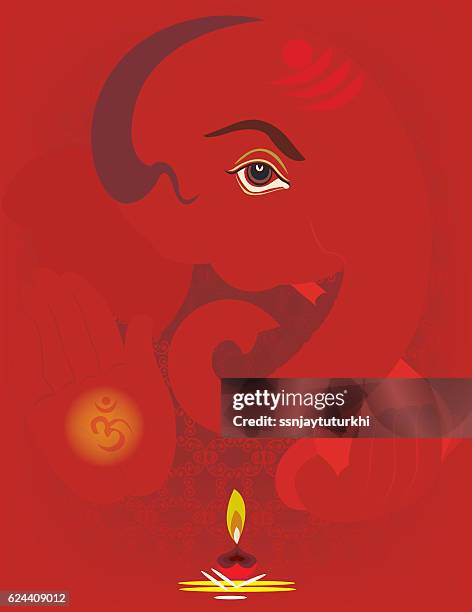 ganesha , - puja stock illustrations