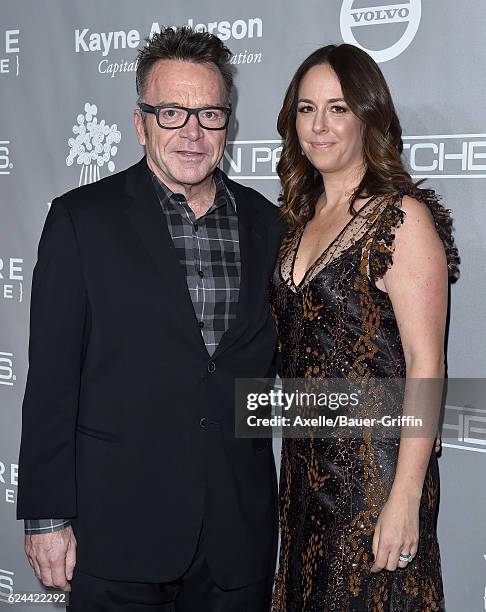 Actor Tom Arnold and Ashley Groussman arrive at the 5th Annual Baby2Baby Gala at 3LABS on November 12, 2016 in Culver City, California.