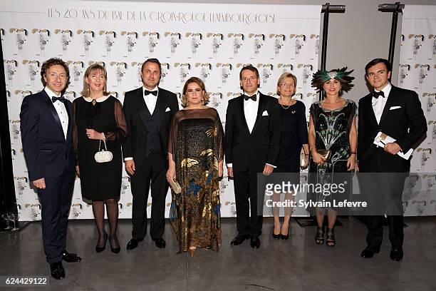 Stephane Bern, Luxembourg mayor Lydie Polfer, Luxembourg Prime Minister Xavier Bettel, Grand Duchess Maria Teresa of Luxembourg, Luxembourg Red Cross...