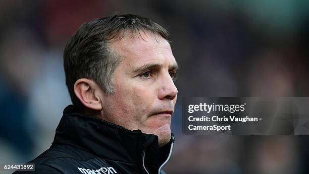 Bolton Wanderers manager Phil Parkinson during the Sky Bet League One match between Bolton Wanderers and Millwall at Macron Stadium on November 19,...