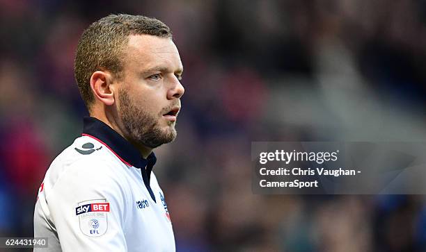Bolton Wanderers' Jay Spearing during the Sky Bet League One match between Bolton Wanderers and Millwall at Macron Stadium on November 19, 2016 in...