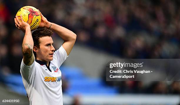 Bolton Wanderers' Lawrie Wilson during the Sky Bet League One match between Bolton Wanderers and Millwall at Macron Stadium on November 19, 2016 in...