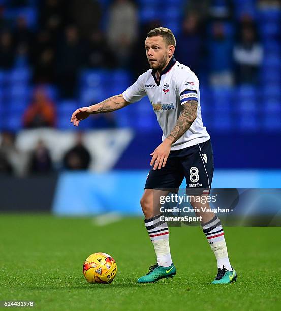 Jay Spearing during the Sky Bet League One match between Bolton Wanderers and Millwall at Macron Stadium on November 19, 2016 in Bolton, England.