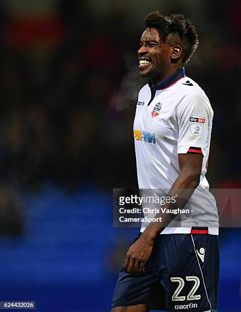 Bolton Wanderers' Sammy Ameobi during the Sky Bet League One match between Bolton Wanderers and Millwall at Macron Stadium on November 19, 2016 in...