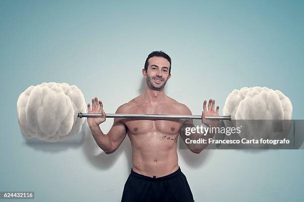 ironic bodybuilder - body building stock pictures, royalty-free photos & images