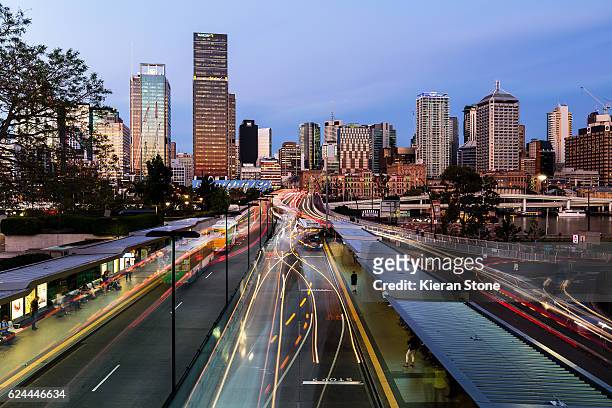 rush hour - brisbane stock pictures, royalty-free photos & images