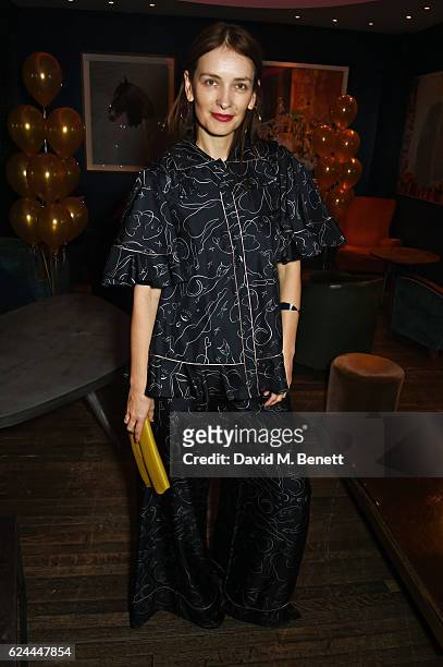 Roksanda Ilincic attends Jaime Perlman's birthday party at The Groucho Club on November 19, 2016 in London, England.
