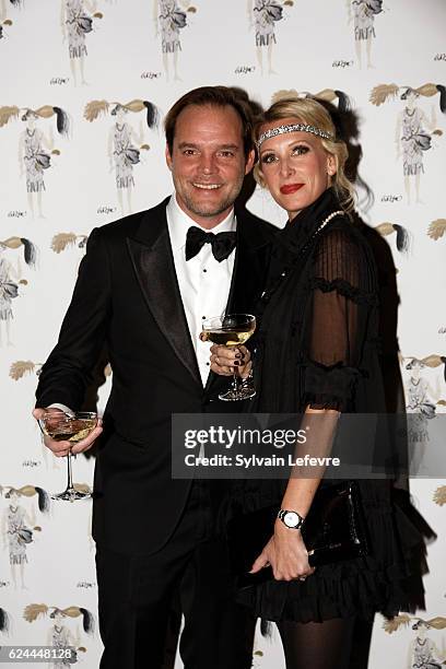 Guests pose for photocall as they arrive for the 20th Luxembourg Red Cross Ball Gala on November 19, 2016 in Luxembourg, Luxembourg.