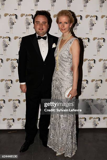 Guests pose for photocall as they arrive for the 20th Luxembourg Red Cross Ball Gala on November 19, 2016 in Luxembourg, Luxembourg.