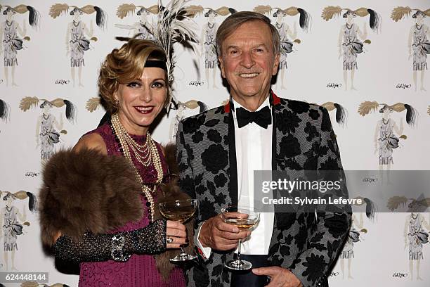 Guests pose for photocall as they arrive for the 20th Luxembourg Red Cross Ball Gala on November 19, 2016 in Luxembourg, Luxembourg.