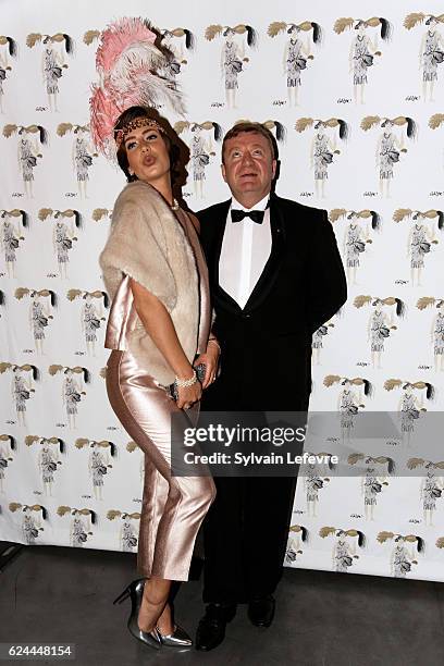 Guests pose for photocall as they arrive for the 20th Luxembourg Red Cross Ball Gala on November 19, 2016 in Luxembourg, Luxembourg.