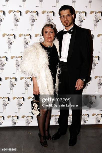 Guests pose for photocall as they arrive for the 20th Luxembourg Red Cross Ball Gala on November 19, 2016 in Luxembourg, Luxembourg.